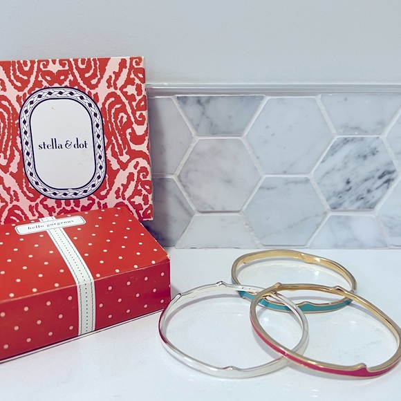 Stella & Dot- Carrie Bangles Trio (set of 3) - Picture 1 of 3